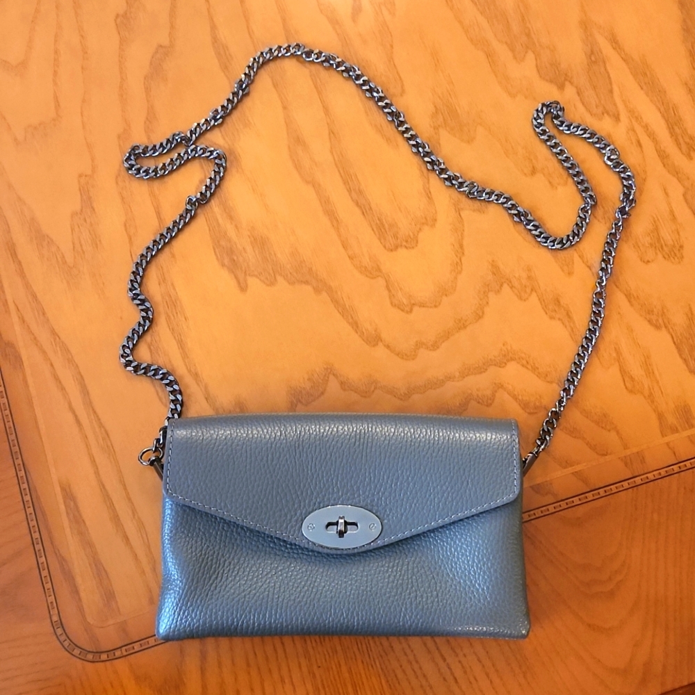 Gray crossbody purse 👜 genuine leather!